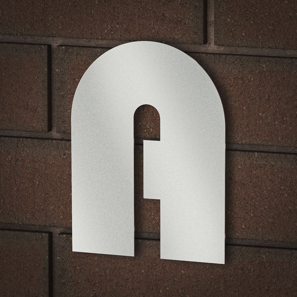 Hausnummer Zahlen Ziffern Türnummer Hausnr Hausnummern Edelstahl KÖNIGSPROD, Abstandshalter + Klebepads (3), A (groß)