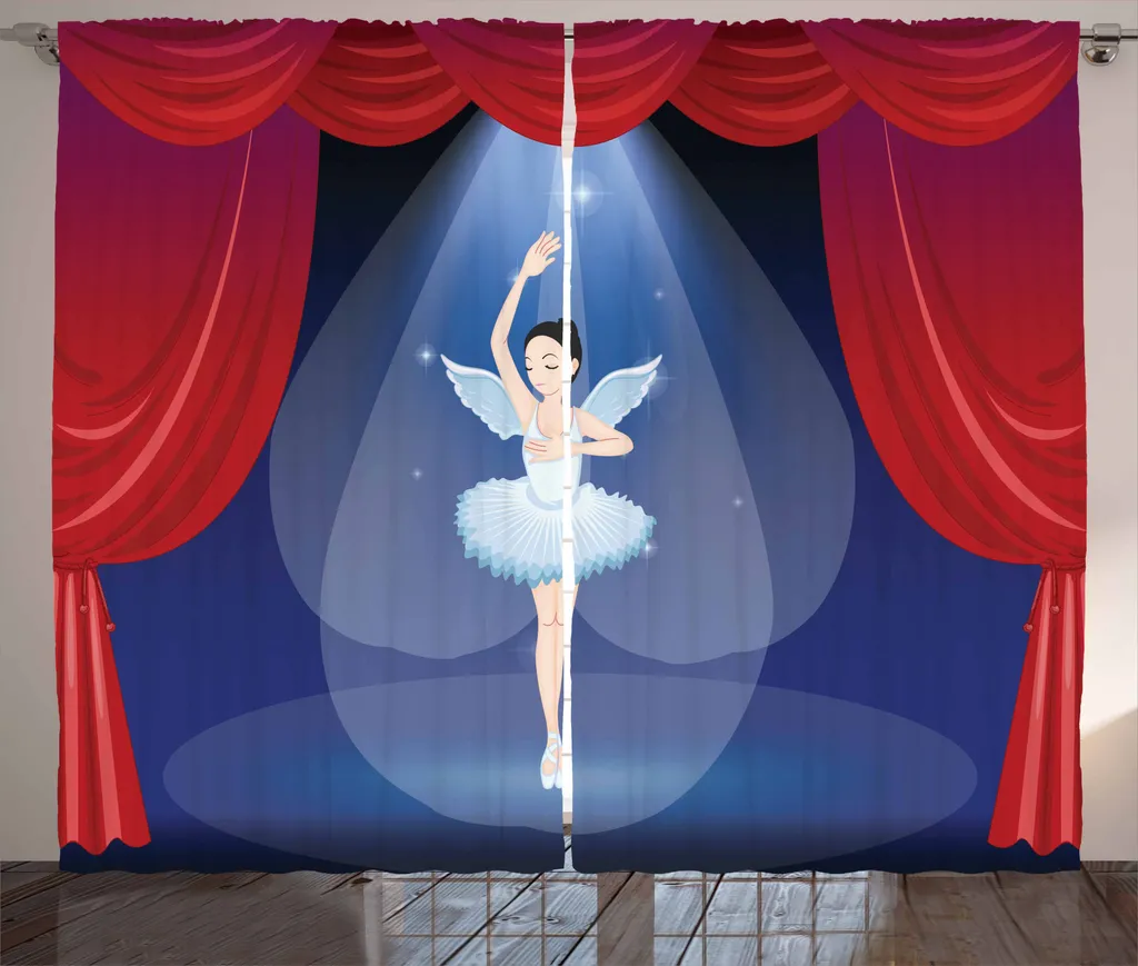 Tenda Balletto ABAKUHAUS 280x175cm - Ballerine Alate per Camera Letto