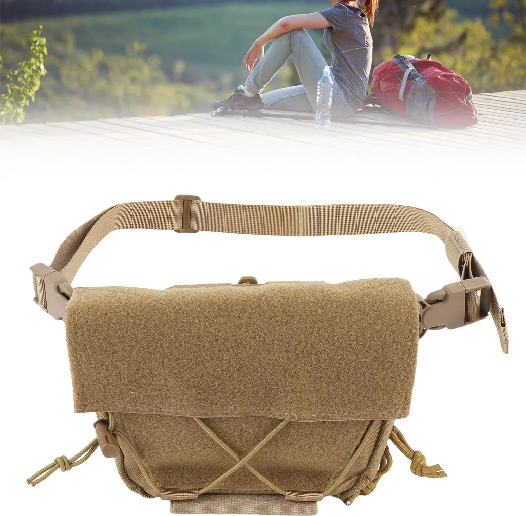Sac de Poitrine Anti-Encombrement Kaki - Organiseur Utility Oxford - 5