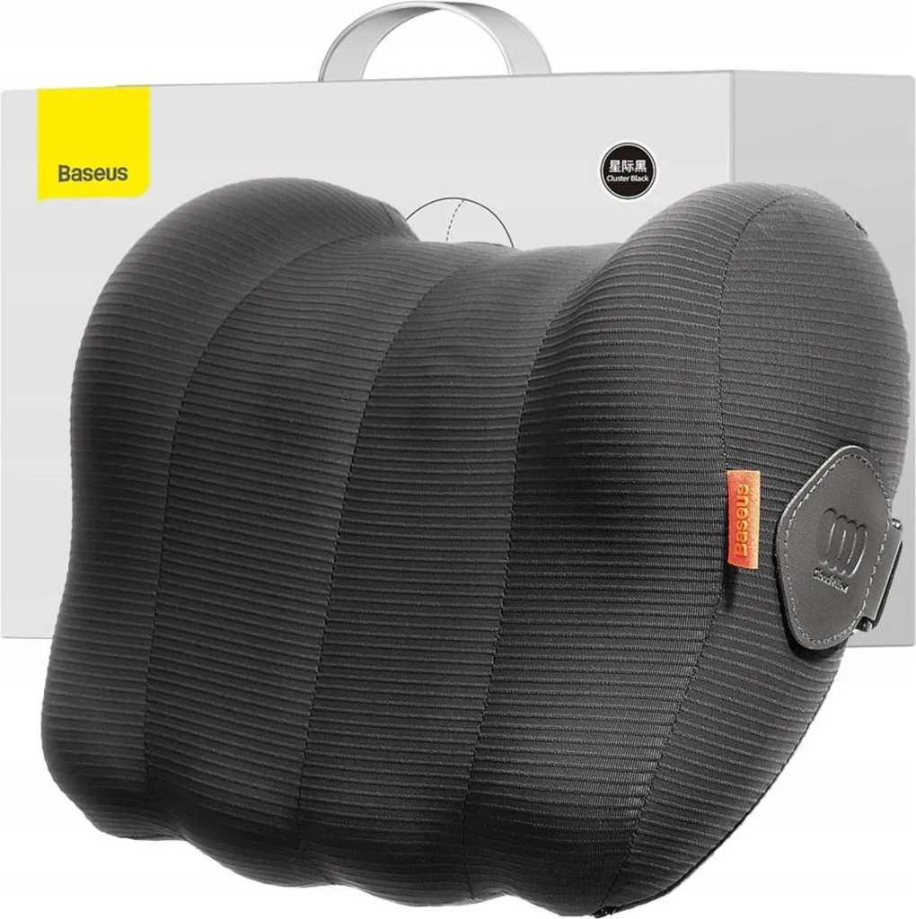 Cuscino Auto Baseus Serie Comfortride Nero: Addio al Mal di Schiena