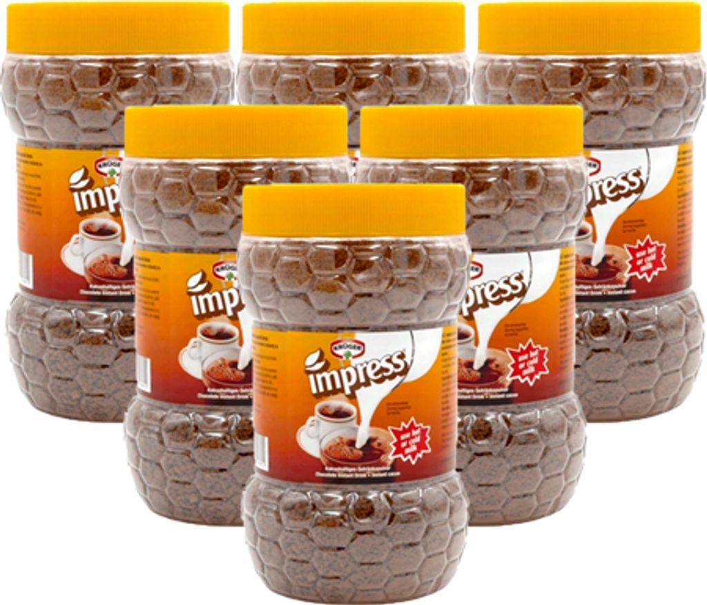 Kruger Impress Chocolade Drink - 6 x 800 gram