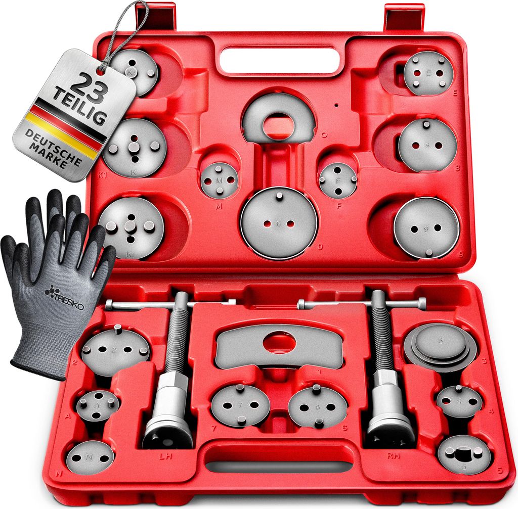 TRESKO 22tlg Bremskolbenrücksteller Set Bremskolben Satz Produktbild 
