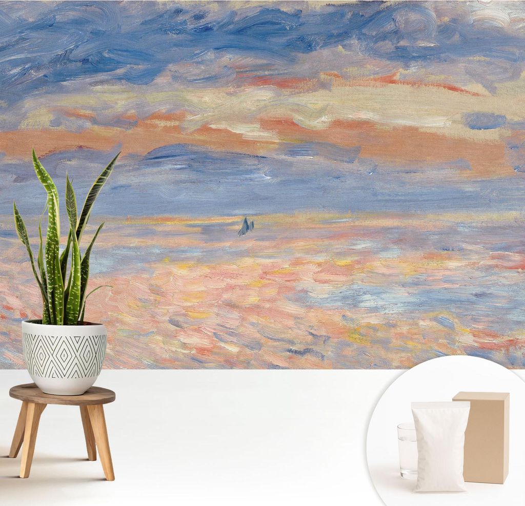 Fototapete - 208x146 cm - Tapete - Wandtapete - Wandbilder - Dekofolie - Tapete Folie - Wand - Dekoration - Wohnzimmer - Meereslandschaft