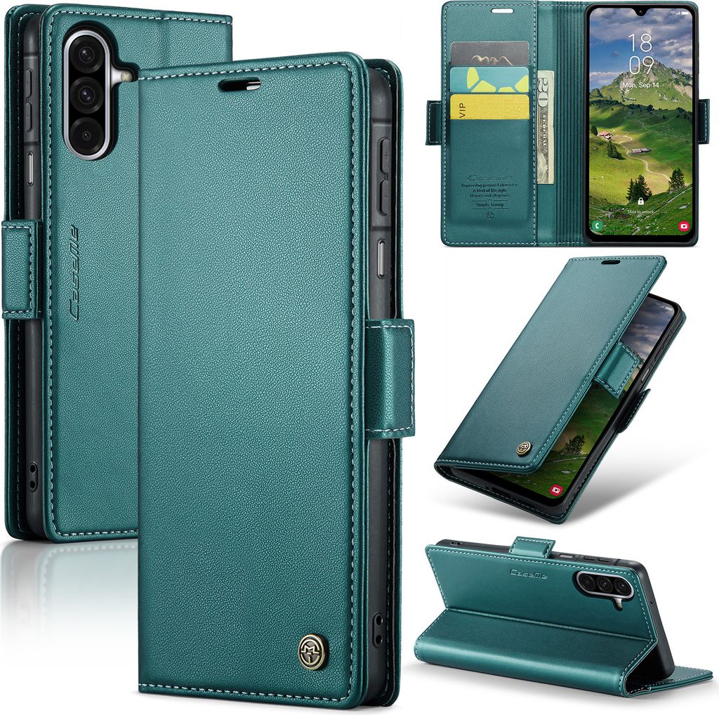 Lederhülle für Samsung Galaxy A26 Brieftasche Kartenfach Produktbild 