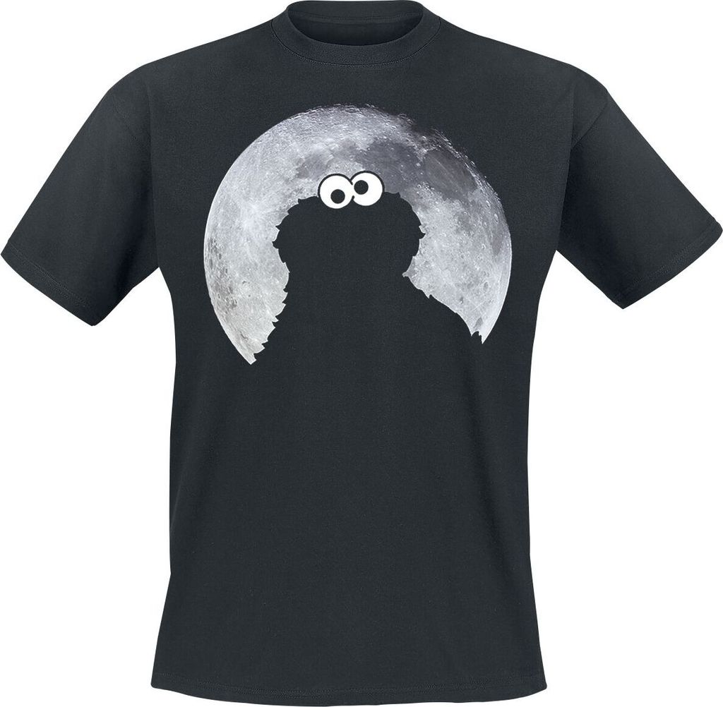 Sesame Street T-Shirt Herren Cookie Monster - Moonlight schwarz S