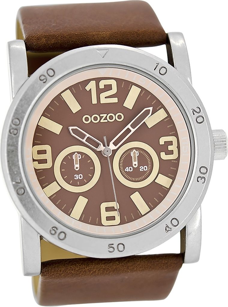 Oozoo Leder Herren Uhr matt Armbanduhr braun Luxus Oozoo Timepieces D2UOC8306A