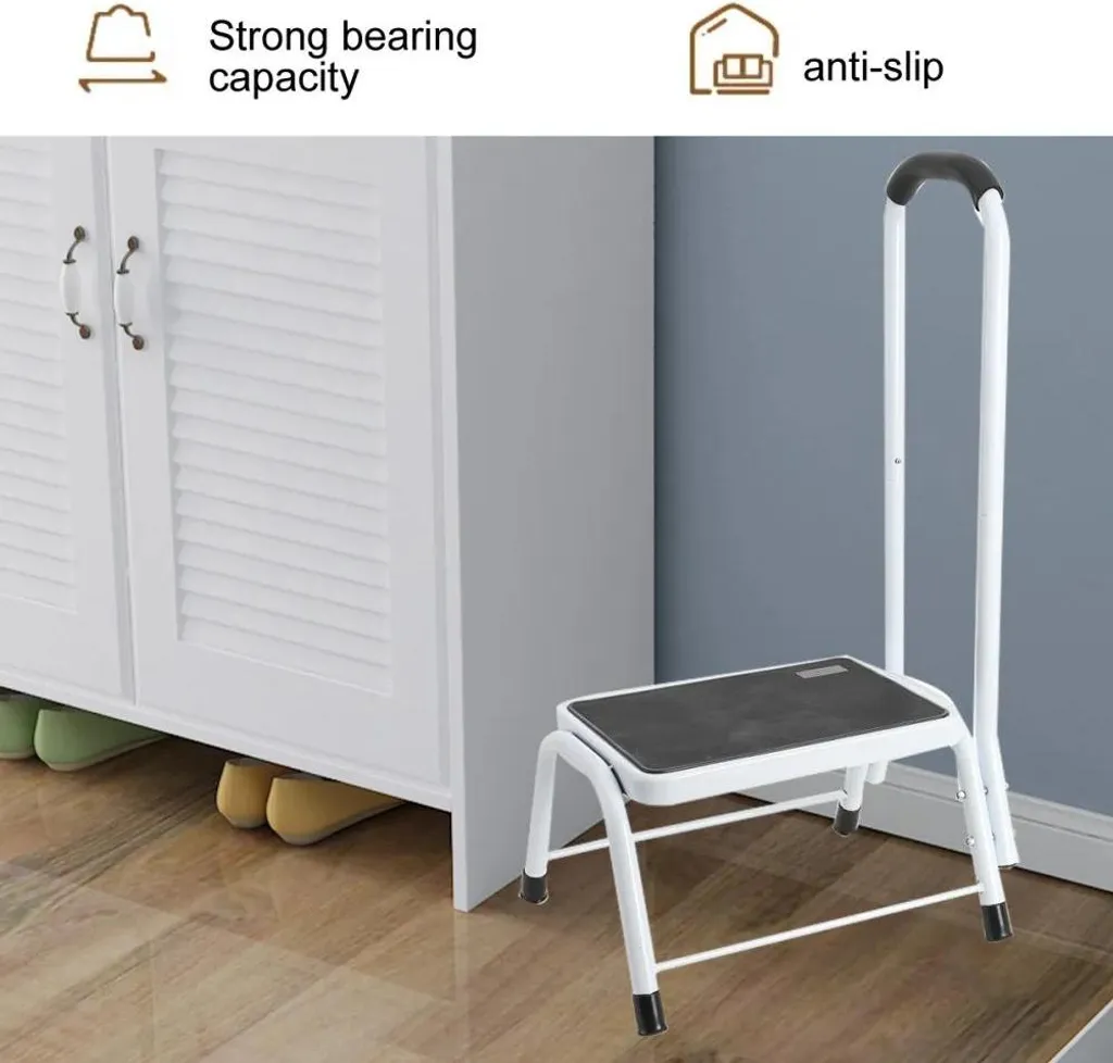 Tabouret marchepied de sécurité avec rampe d'appui - Modèle Fixe 150kg