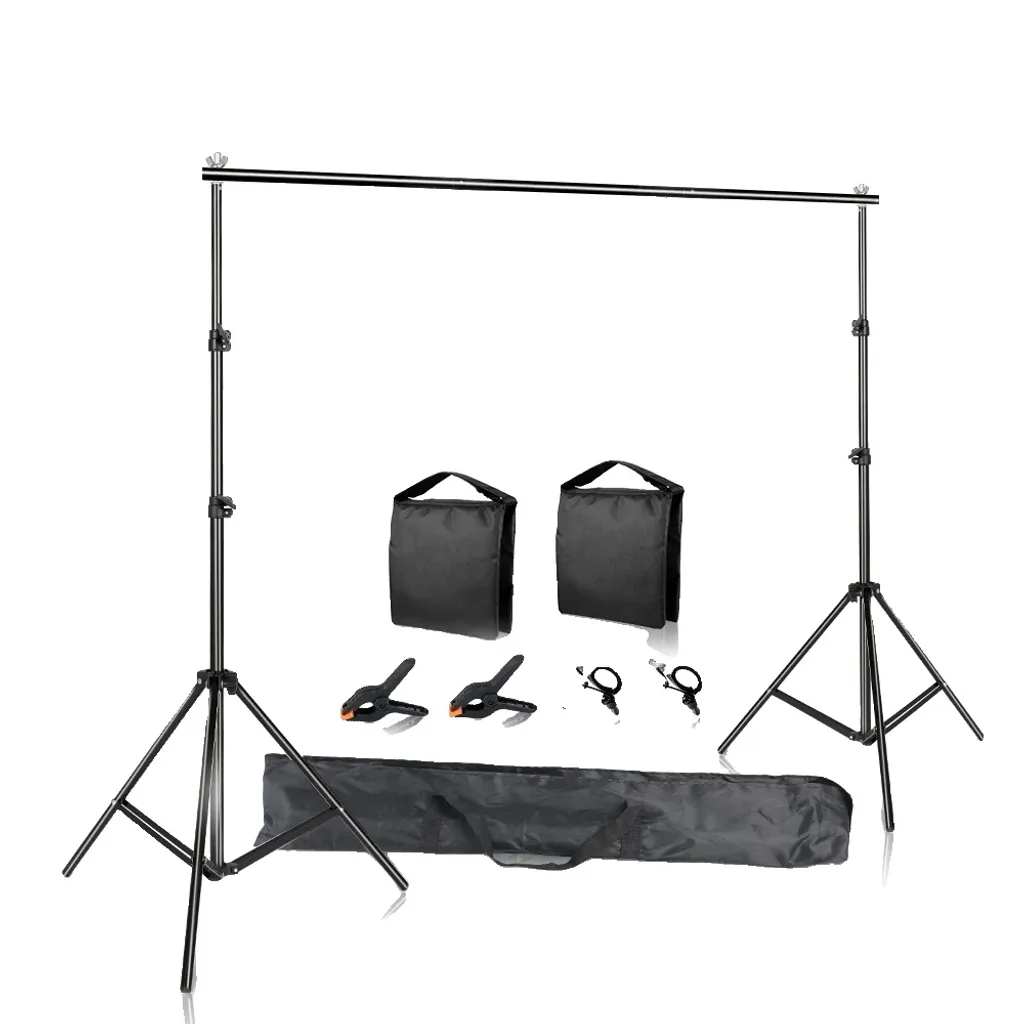 Support arrière-plan 2x2m pour studio photo et vidéo YouTube stable