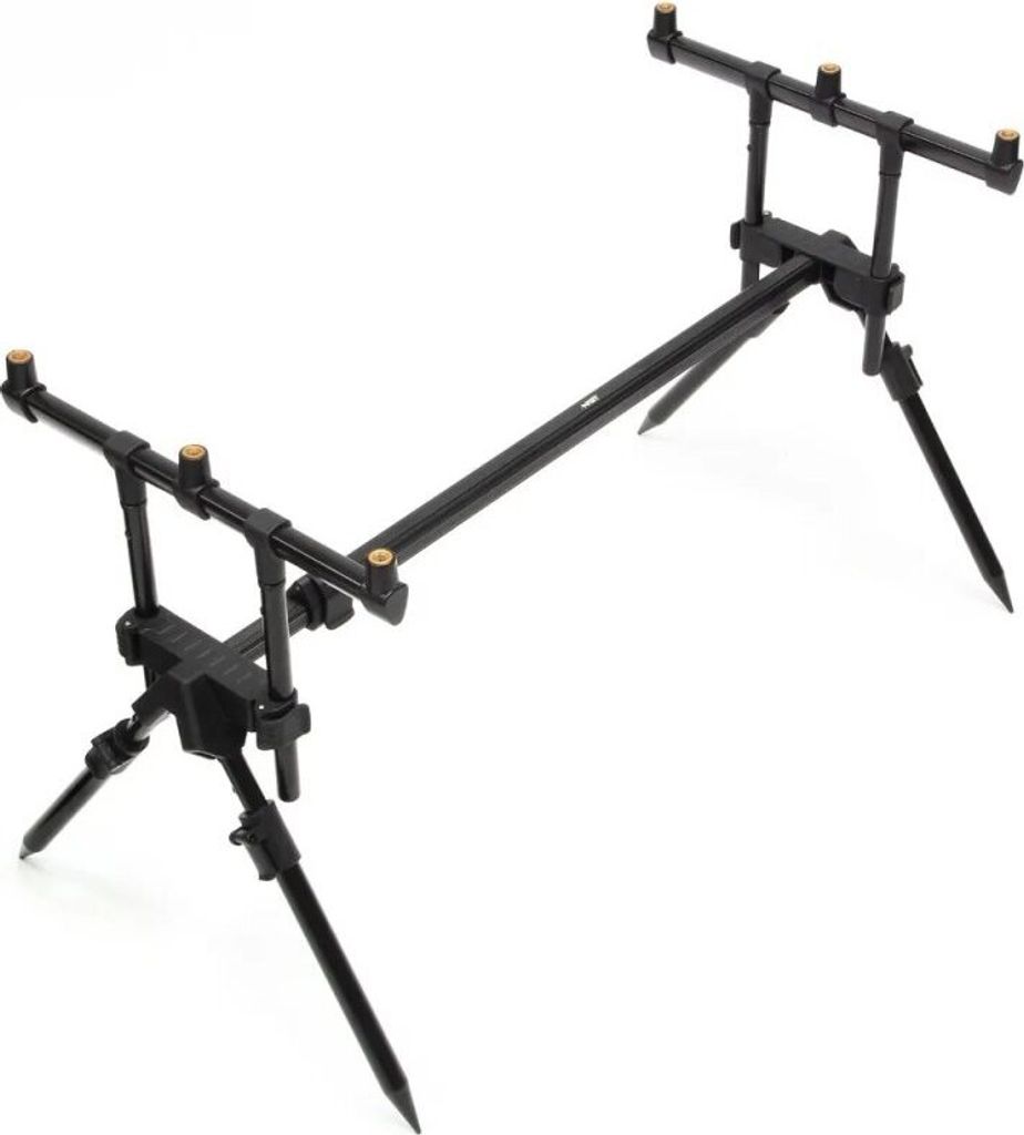 NGT Quickfish Rod Pod: Verstellbarer Rutenständer für das Karpfenangeln mit anpassbarer Länge und Höhe Angelstämder