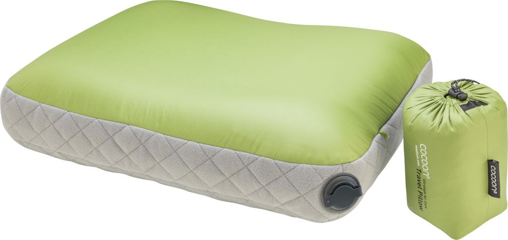 Cocoon Reisekissen Air-Core Pillow Ultralight (43x34cm) wasabi/grey
