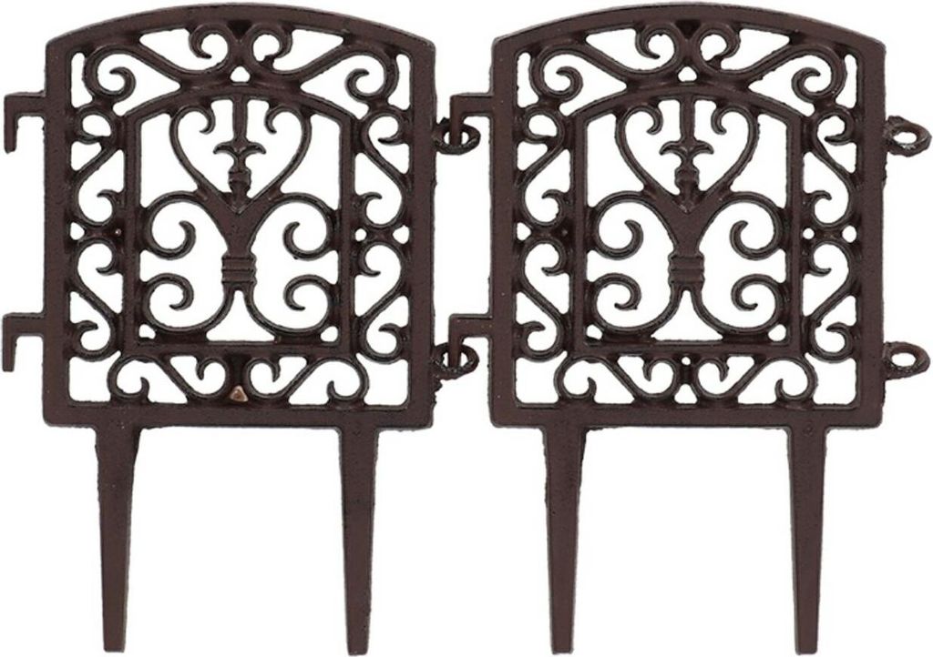 Esschert Design | Vintage záhradný plot - 2 kusy - liatina Obrázok produktu 