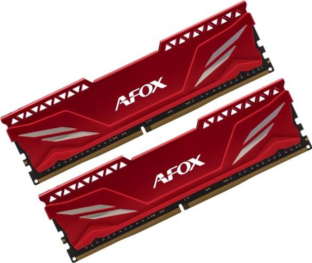 AFOX PC Memory - DDR4 16GB (2x8GB) Gaming 3200MHz CL16 XMP2 Red