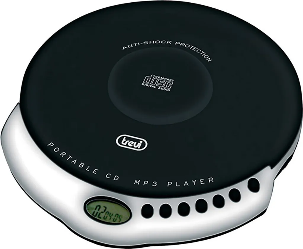 Lecteur CD Portable pour Sport et Voyage Trevi CMP498 Noir Anti-Sauts ESP