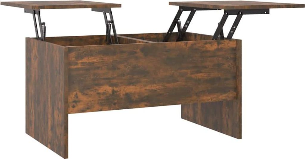 vidaXL Couchtisch Räuchereiche 80x50x42,5 cm Holzwerkstoff