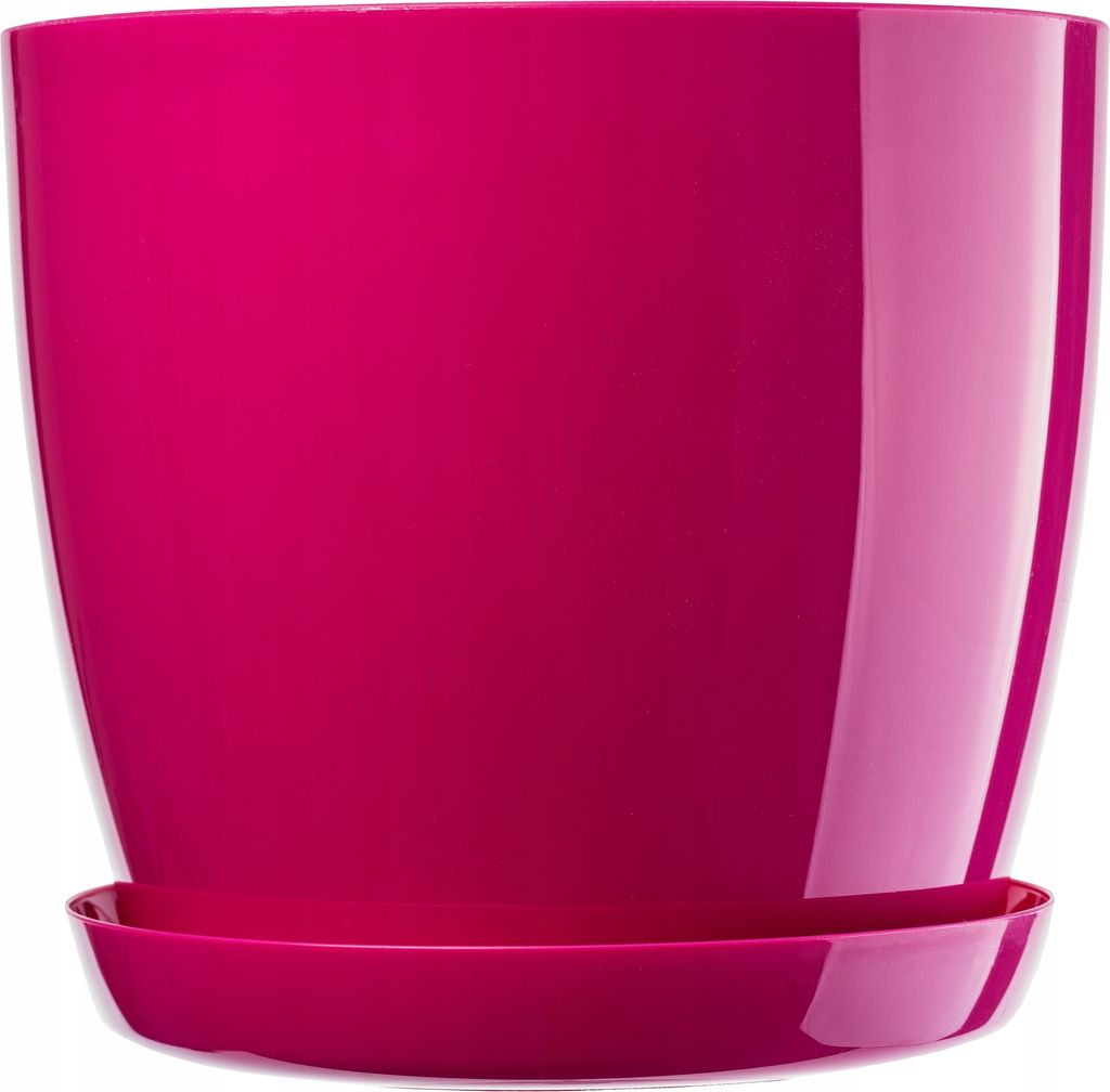 KADAX Pot de fleurs en plastique "Agen", pot avec soucoupe. Image du produit 