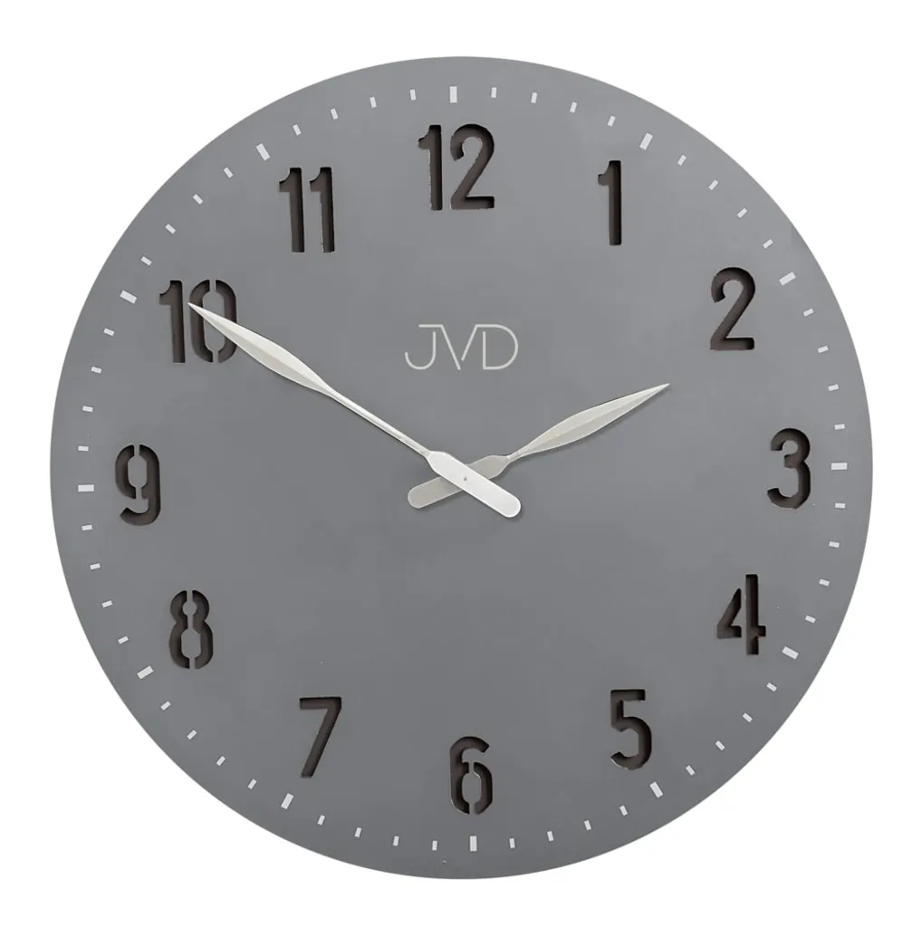 Horloge murale silencieuse JVD HC39.3 avec cadran à haute lisibilité