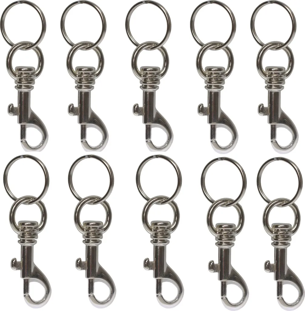 Mousqueton Porte-clés 80 mm pour Ceinture et Sac - Organisation Facile