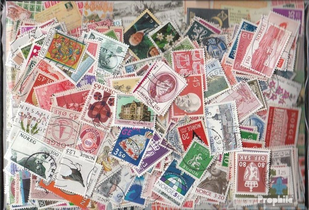 Briefmarken Norwegen 1.000 verschiedene Marken