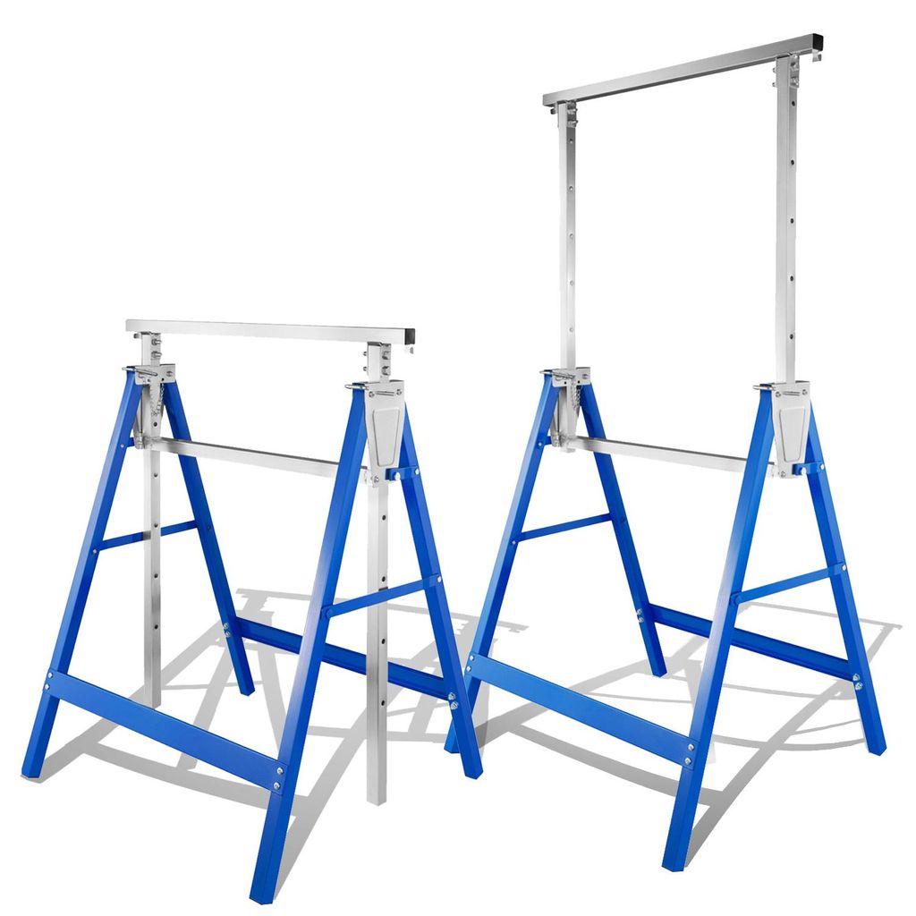 Ikodm 2er Set Arbeitsbock 7-fach höhenverstellbar 80-130 cm Produktbild 