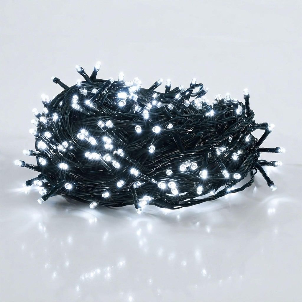 Vianočná svetelná girlanda (studená biela) – 240 LED – Obrázok produktu 