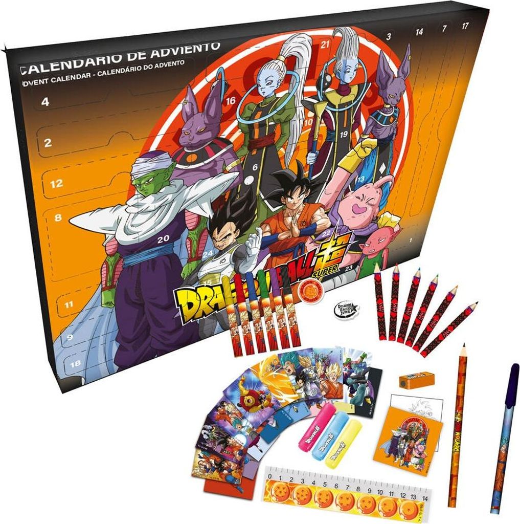 Dragon Ball Adventskalender mit Sammelfiguren und Produktbild 