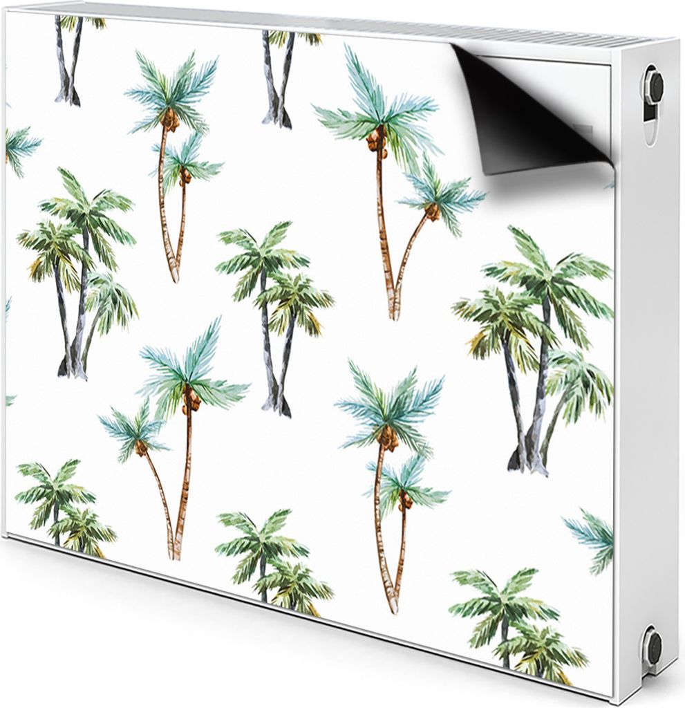 Magnet Verkleidung Abdeckung Heizkörperabdeckung Heizkörperabdeckung 80x60 cm - Palm, Wandbild