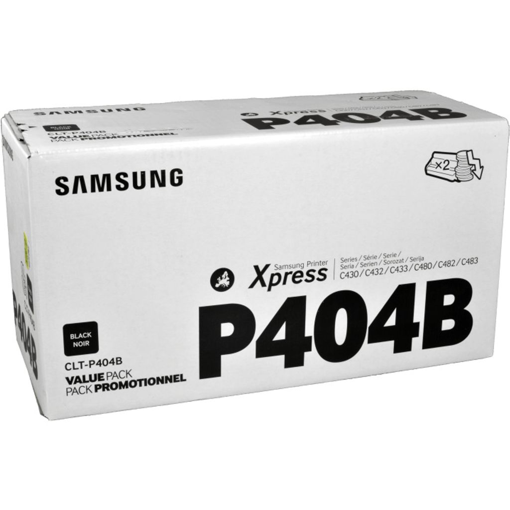 Zwarte toner CLT-P404B (tweelingverpakking) Productafbeelding 