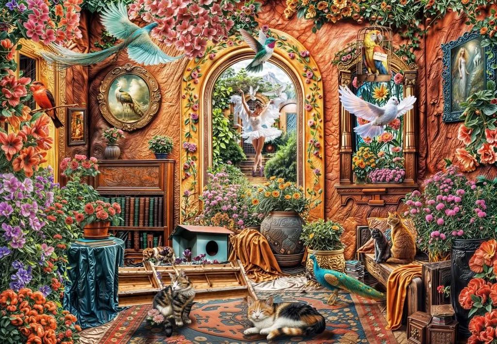 Puzzle 1000 pièces Grafika La Danseuse - Finition Premium Un Monde Enchanté