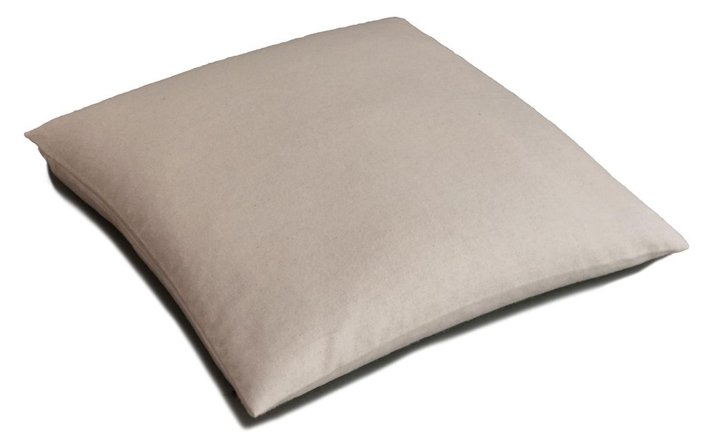 Kissen mit Bio-Buchweizen - 30x30cm, Bio-Flanell + Bio-Buchweizenschalen, direkt befüllt - Buchweizenschalenkissen