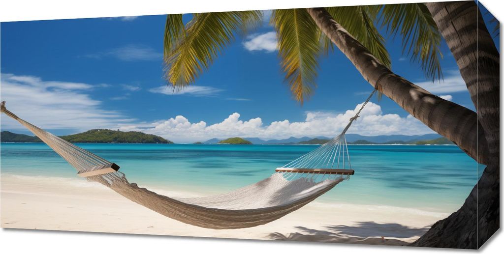 Bild 60x30cm Paradiesische Flucht