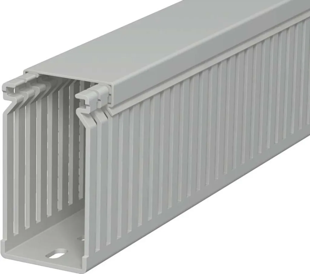 Goulotte grise 80x40 pour gestion de câbles industrielle LK4 6178052