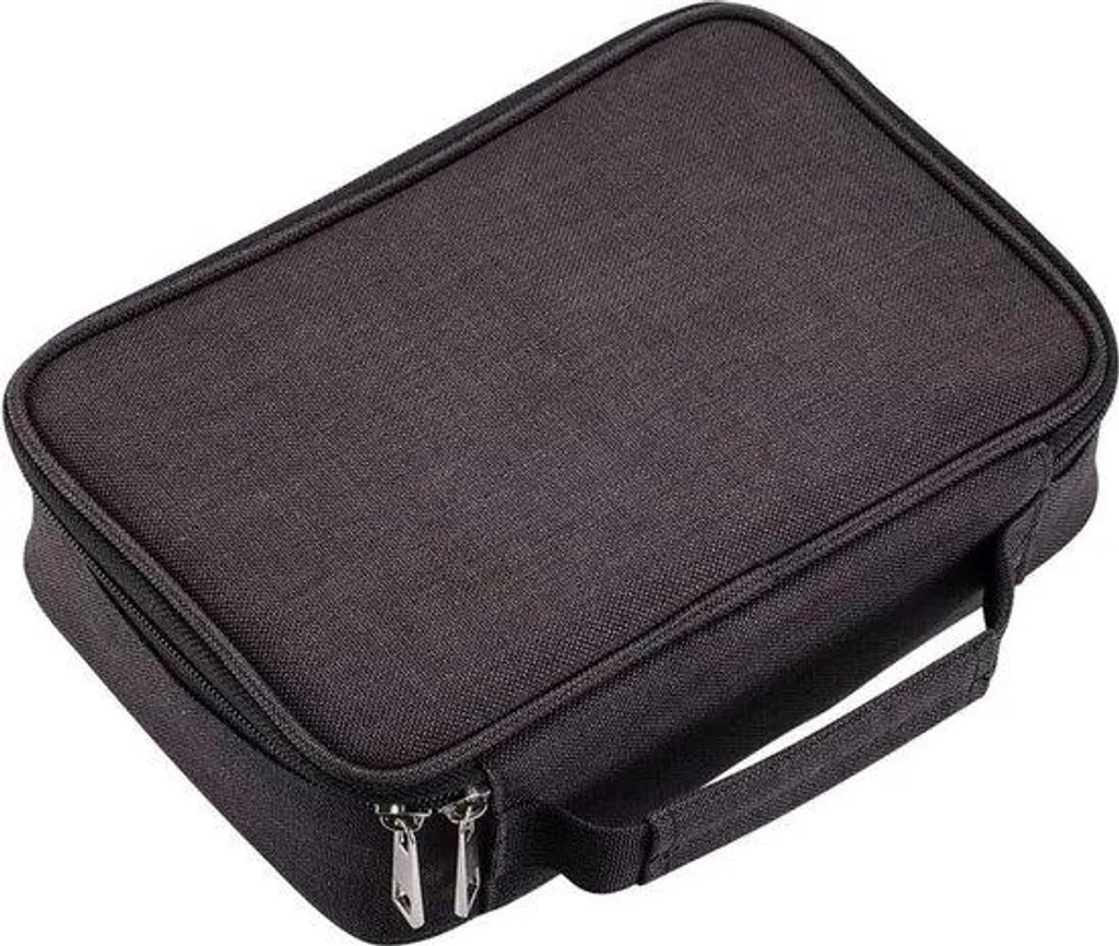 Trousse de rangement XXL pour 72 crayons et accessoires de dessin noir