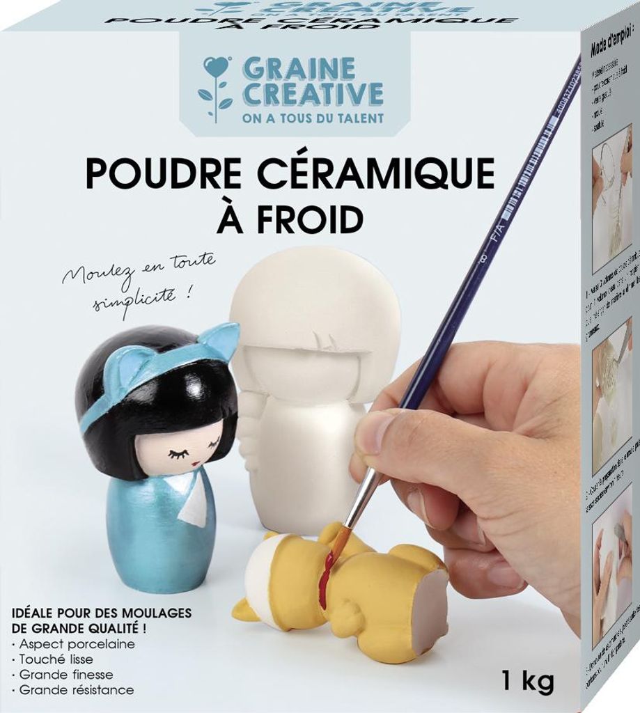 Graine Creative Keramikpulver 1kg - Bastelmaterial für kreative Projekte