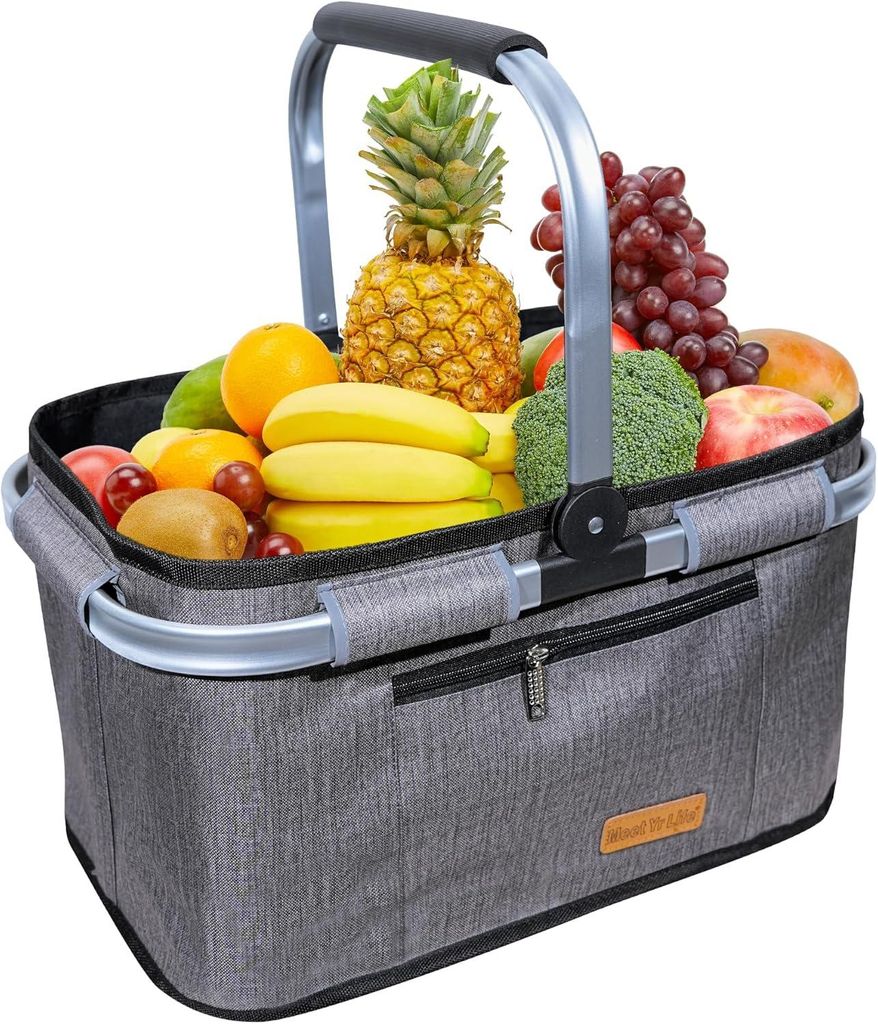 Einkaufskorb, Picknickkorb, Tragekorb, Stabilem Produktbild 