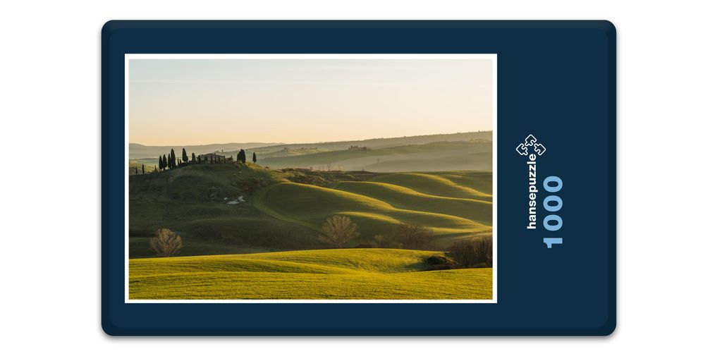 hansepuzzle 11839 - Berg-Wiesen Puzzle, 1000 Teile, Natur, 60,0 x 46,0cm mit hochwertiger Aufbewahrung, Kartonbox und wiederverschließbarem Beutel
