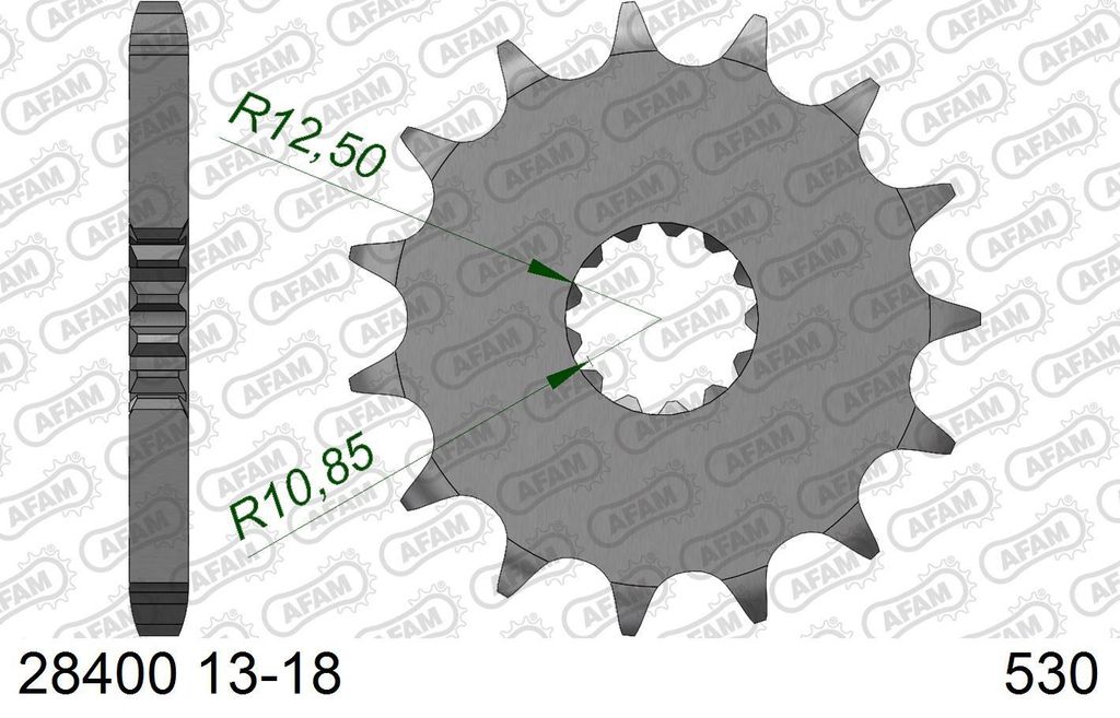 AFAM Standard Stahlritzel vorne 28400 - 530