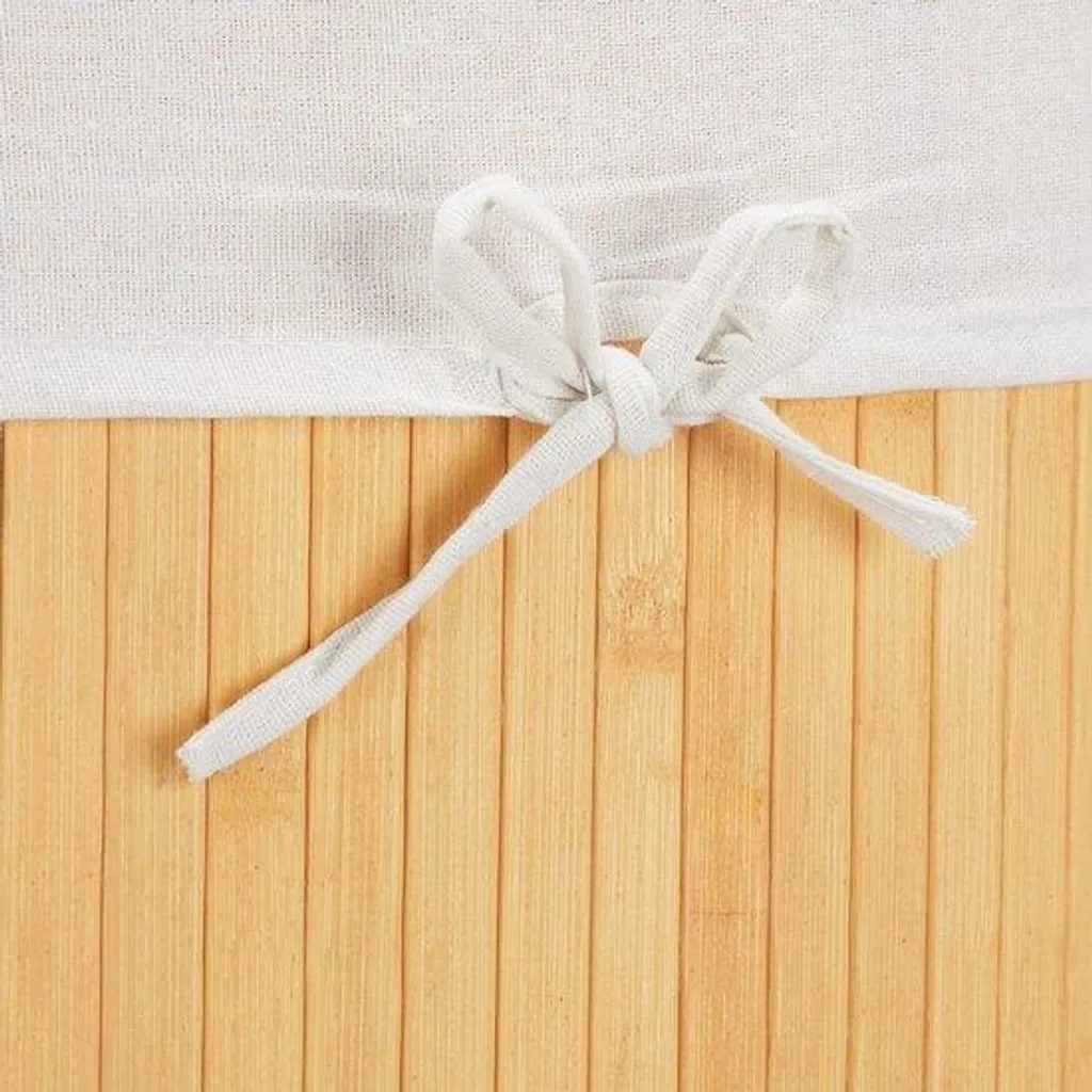 Bac à linge triangulaire 60L en coton : idéal pour optimiser les coins
