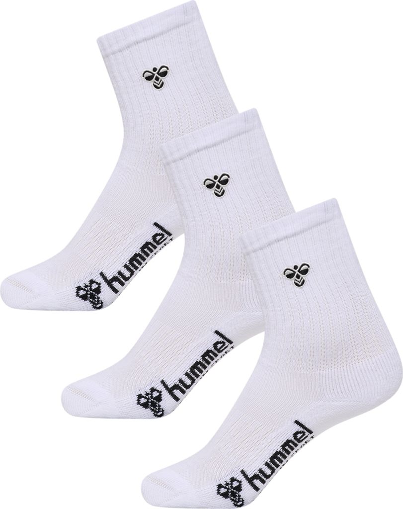 Hummel Hmljr 3-Pack Socks Bee - white, Größe:37-40