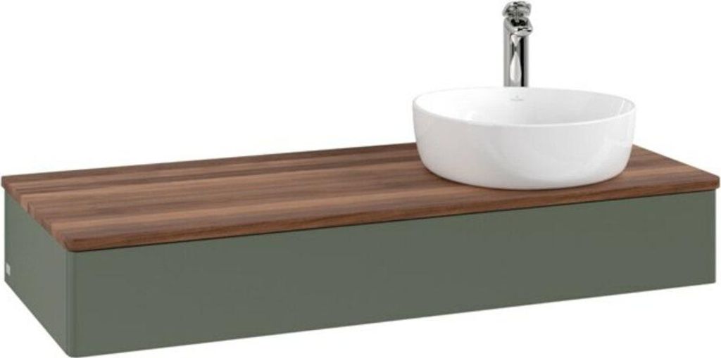 V&B Waschtischunterschrank ohne Frontstruktur Antao 120x19x50cm, HL, WBP w wa, le gre. m Lac