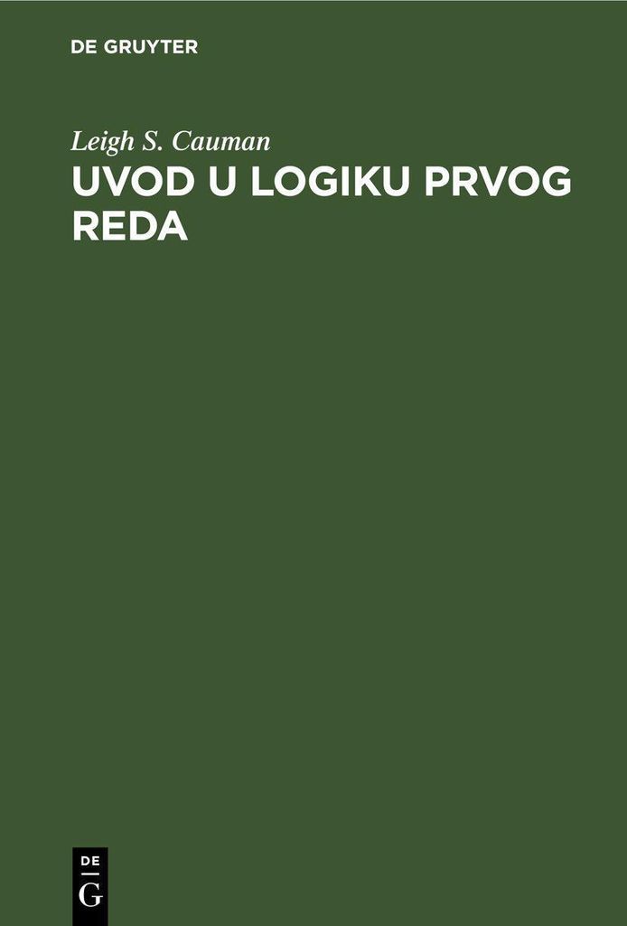 Uvod u logiku prvog reda