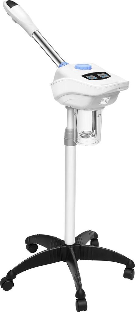 Gesichtsbedampfer 08A - 220–240V 750W - 360° drehbarer Dampfauslass mit Ozon - Tiefenreinigung und Befeuchtung - Weiß
