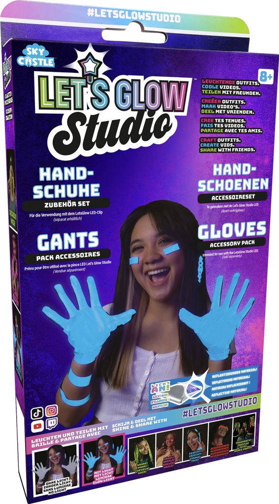 Lets Glow Studio Handschuh Set