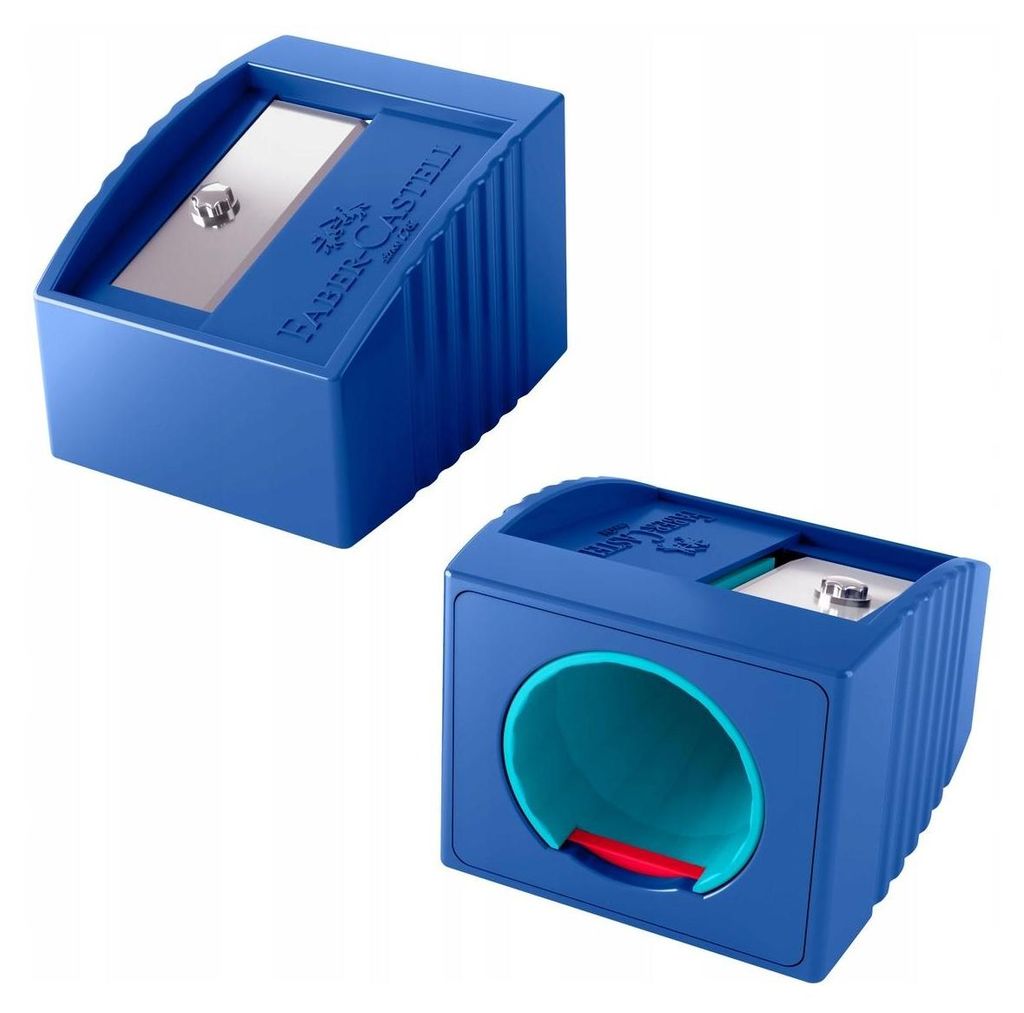 Faber-Castell 181780, Manueller Bleistiftspitzer, Blau, Produktbild 