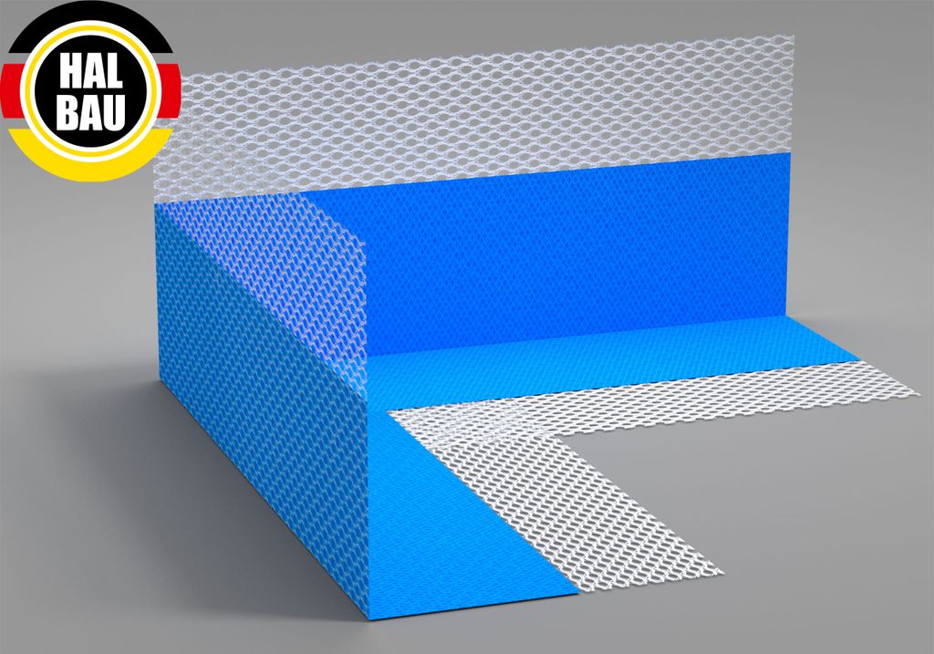 Dichtecken 10St. Innenecken Abdichtung Flüssigfolie Dichtband Dusche Bad Elastomer Halbau HN01