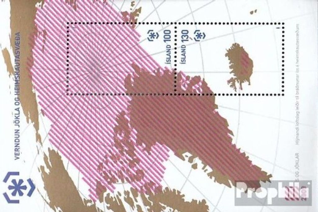 Briefmarken Island 2009 Mi Block46 (kompl.Ausg.) postfrisch Polarregion