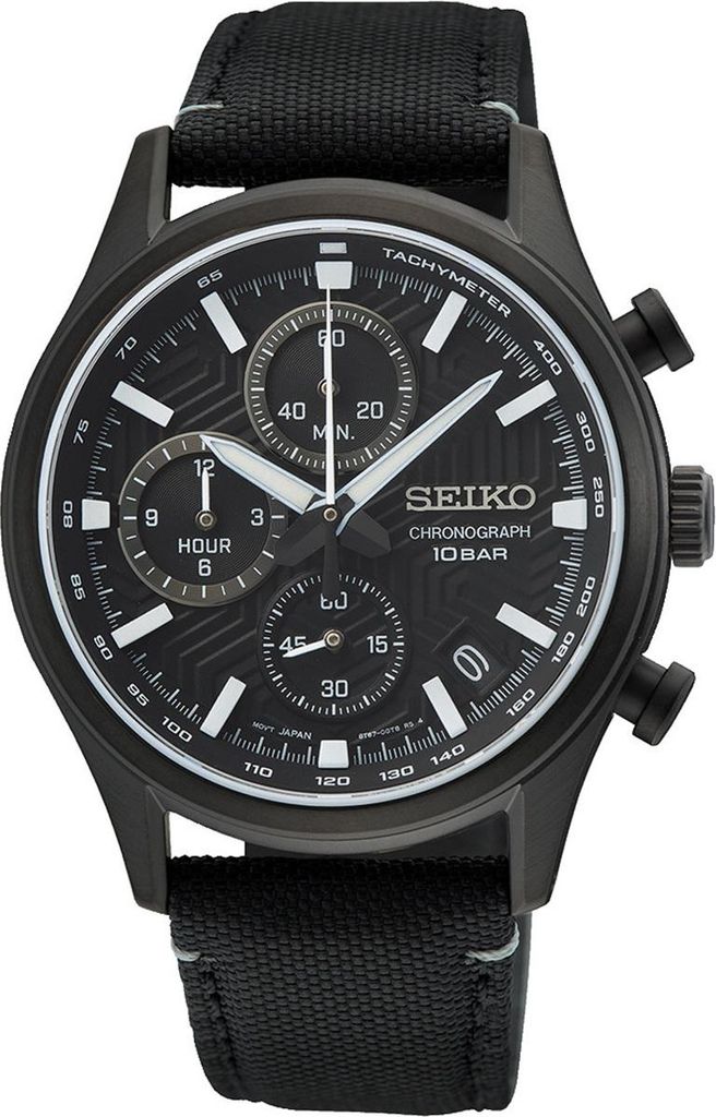 Seiko SSB421P1 Pánske hodinky Chronograph Black Obrázok produktu 