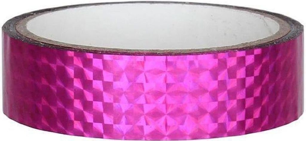 Hologramm Deko Klebeband 25mm x 30m, Pink