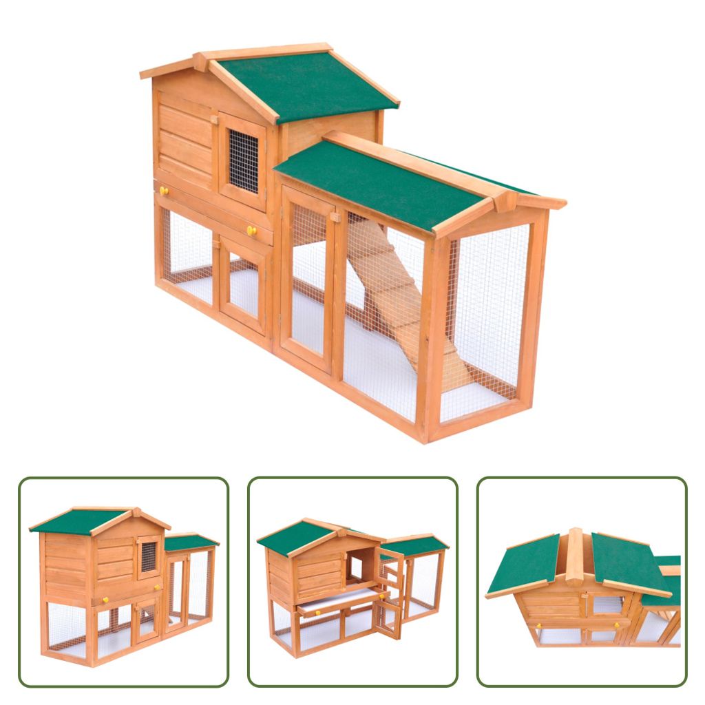The Living Store Kaninchenstall Groß Holz