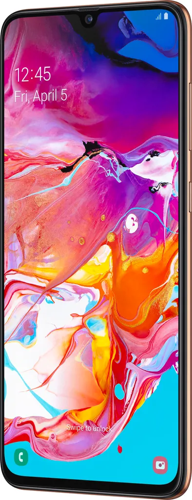 Samsung Galaxy A70 A705F 128Go Corail idéal pour le Streaming Vidéo 4G