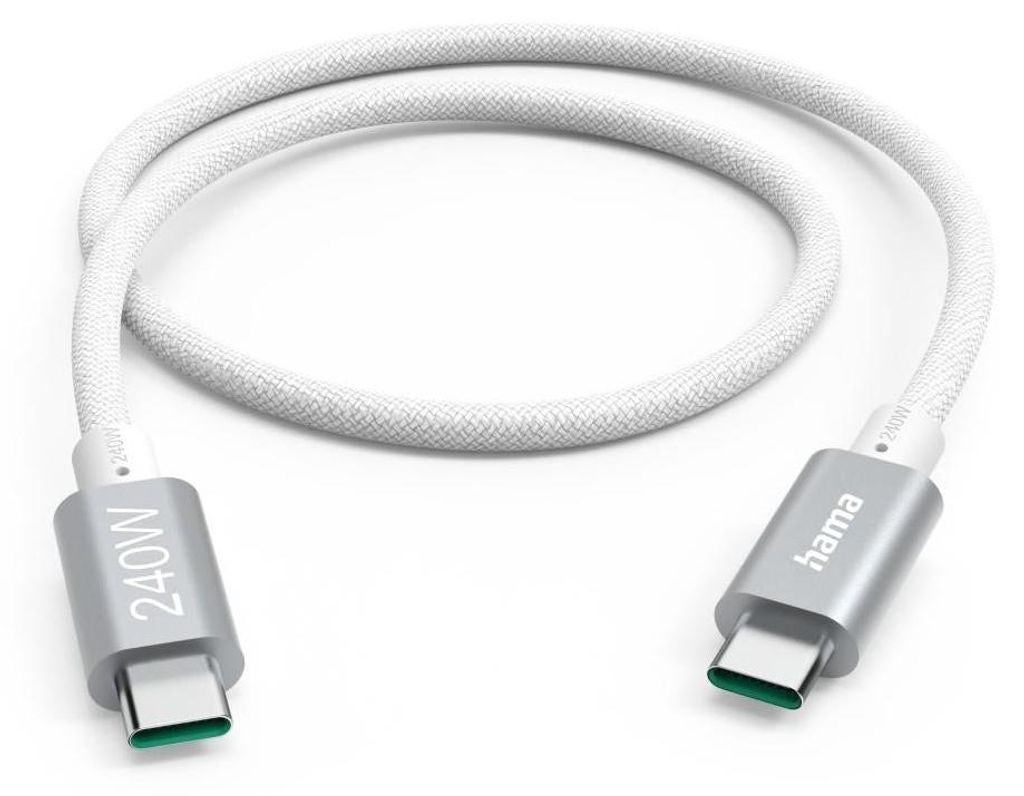 USB-C auf USB-C Kabel Ladekabel USB-C - USB-C, 240W, "Full-Featured", USB 3.2 Gen1, 5Gbit/s, 1,5m (00201721)